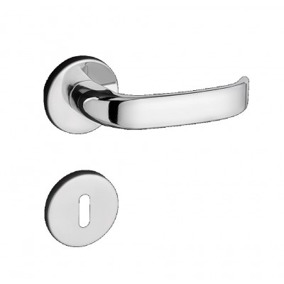 Fechadura P/ Porta Interna Cromada 40mm Roseta ZM Magnum 931 Pado