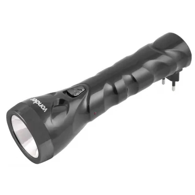 Lanterna 9 LEDs Recarregável Bivolt c/ Plug Retrátil Vonder