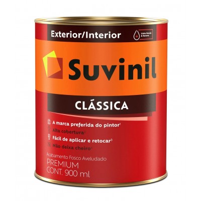Tinta Látex PVA Clássica Maxx Premium Branco Neve Fosco 0,9L Suvinil