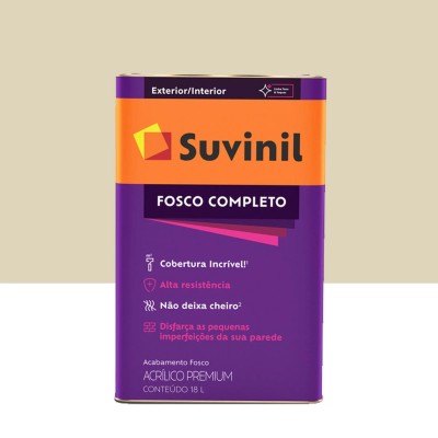 Tinta Acrílica Fosco Completo Premium Palha Fosco 18L Suvinil