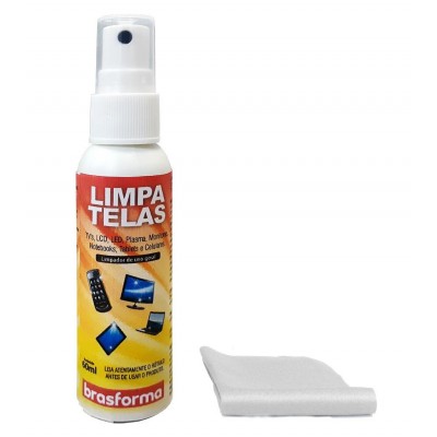Kit Limpa Telas c/ Flanela 60ml Brasforma
