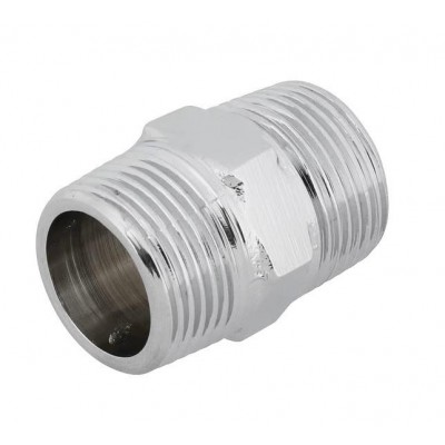 Niple Duplo Latão Cromado 3/4" x 3/4" Rieti