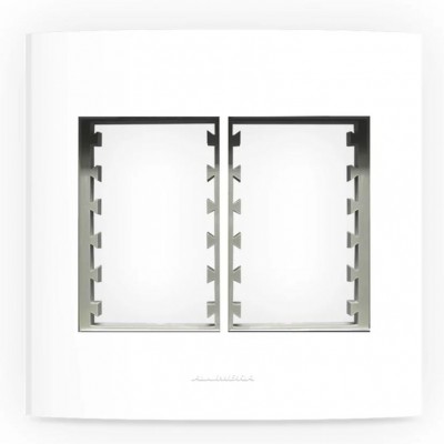 Placa 4x4 c/ Suporte 3 + 3 Postos Branco 85006 Inova Pro  Alumbra