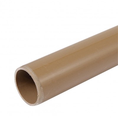 Cano Tubo PVC Soldável Marrom p/ Água Fria 1.1/2" 50mm c/ 1m Amanco