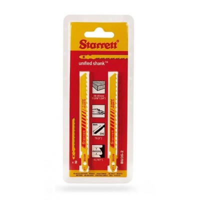 Lâmina Serra Tico-Tico Madeira Dent. 6DPP 75mm c/ 2 Peças Starrett