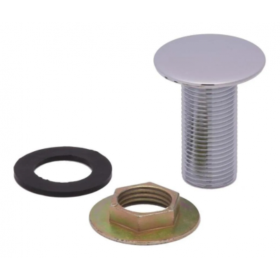 Plug Acabamento Cromado 1/2" p/ Lavatório, Bidê, Cuba e Bancada Rieti