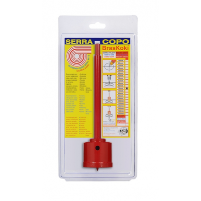 Serra Copo Widea Diamantada 70mm c/ Haste Braskoki