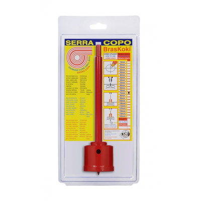 Serra Copo Widea Diamantada 75mm c/ Haste Braskoki