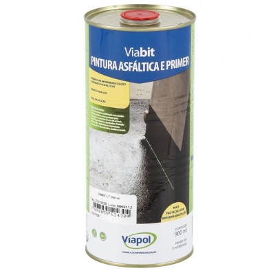 Pintura Asfáltica Impermeabilizante e Primer  0,9L Viabit Viapol
