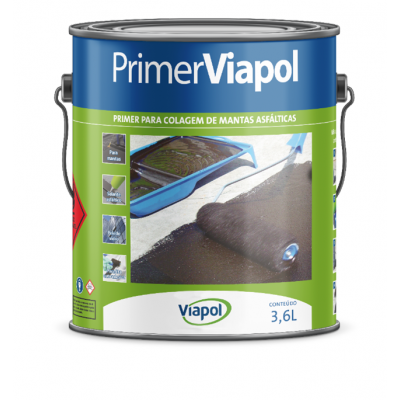 Primer p/ Manta Asfáltica Preto 3,6L Viapol