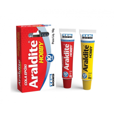 Cola Epóxi Araldite Hobby Secagem 10 Minutos 16g TekBond