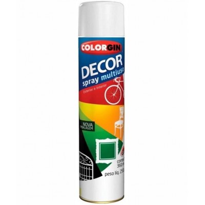 Tinta Spray Decor Multiuso Branco Brilhante 360ml Colorgin