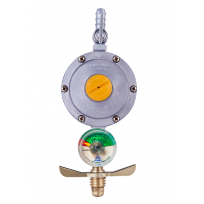 Registro Regulador de Gás Doméstico p/ Botijão c/ Manômetro Aliança