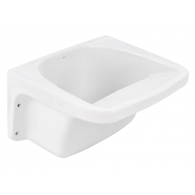 Tanque 40L Louça Branco Esmaltado Linha Izy 60cm x 50cm TQ03 Deca