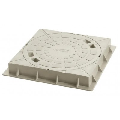 Tampa p/ Caixa de Gordura e Inspeção 300mm PVC Amanco