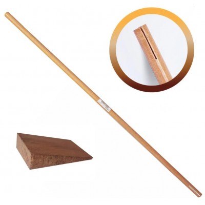Cabo Para Enxada de Madeira 1,5m Com Cunha