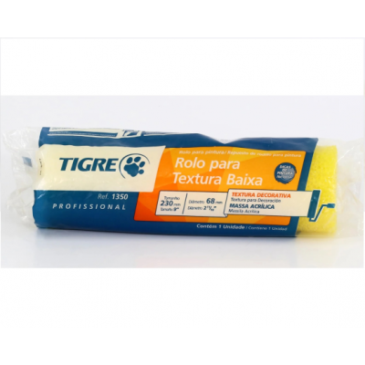 Rolo Espuma p/ Textura Baixa 23cm sem Cabo 1350 Tigre