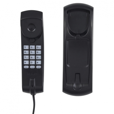 Telefone Interfone Parede Tipo Gôndola Preto TC20 Intelbras