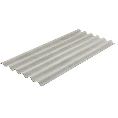 Telha Fibrocimento Ondulada Cinza 2,44m x 1,10m x 6mm Multilit