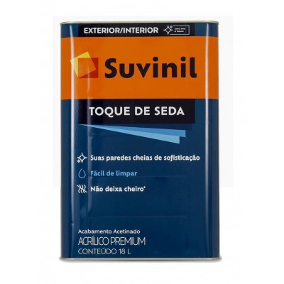 Tinta Acrílica Acetinada Toque de Seda Branco Neve 18L Suvinil