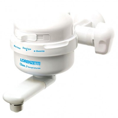 Torneira Elétrica Parede Clean Branca 220V / 5500W Lorenzetti