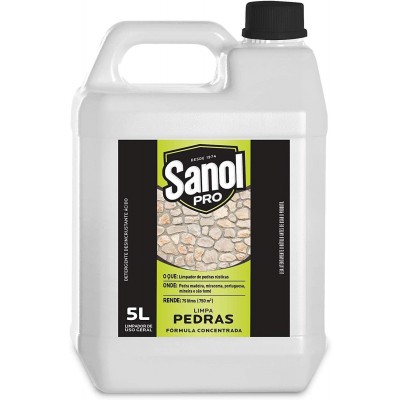 Limpa Pedras Concentrado 5L Sanol Pró