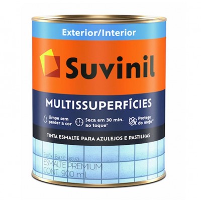 Tinta Esmalte Epóxi Multissuperfícies Branco Acetinado 900ml Suvinil