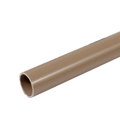 Cano Tubo PVC Soldável Marrom p/ Água Fria 1" 32mm c/ 6m Amanco