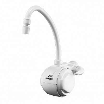 Torneira Elétrica Bica Móvel Branca 220V 5500W Versátil Lorenzetti