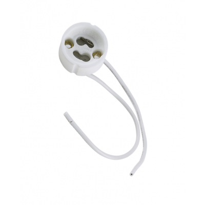 Soquete Cerâmico em Porcelana p/ Lâmpada Dicróica GU10