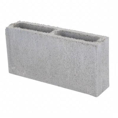 Bloco De Cimento / Concreto Vedação com Fundo 09X19X39 cm