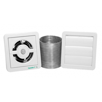 Exaustor Renovador Ar Bivolt c/ Sensor Presença 80 Completo Ventokit