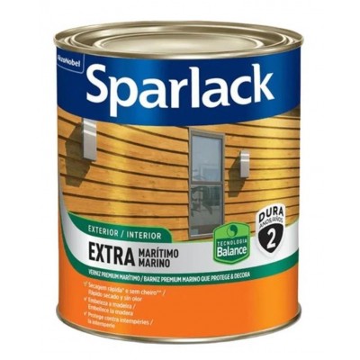 Verniz Premium Base Água Extra Marítimo Balance Brilhante 0,9L Sparlack