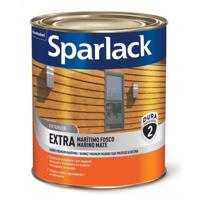 Verniz Premium Extra Marítimo Fosco Natural Incolor 0,9L Sparlack