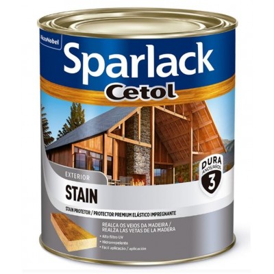 Verniz Protetor Premium Cetol Stain Natural Acetinado 0,9L Sparlack