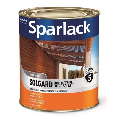 Verniz Triplo Filtro Solar Solgard Natural Brilhante 0,9L Sparlack
