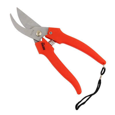 Tesoura Poda Leve Jardinagem Lâminas Inox 7,5" 190mm Berg