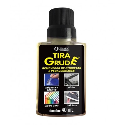 Tira Grude Removedor Etiquetas e Sujeiras Pegajosas 40ml Quimatic
