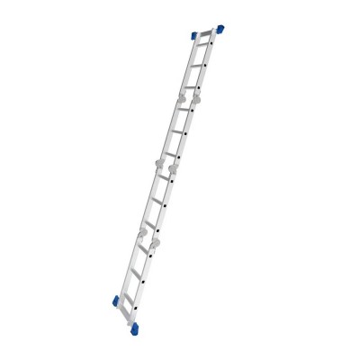 Escada Multifuncional de Alumínio Profissional 4x3 12 Degraus MOR