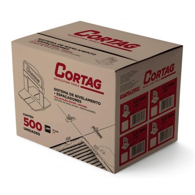 Espaçador Nivelador Tradicional p/ Piso 2.0mm A Granel 500 pçs Cortag