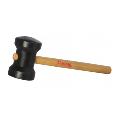 Martelo de Borracha Preto 60mm Cortag