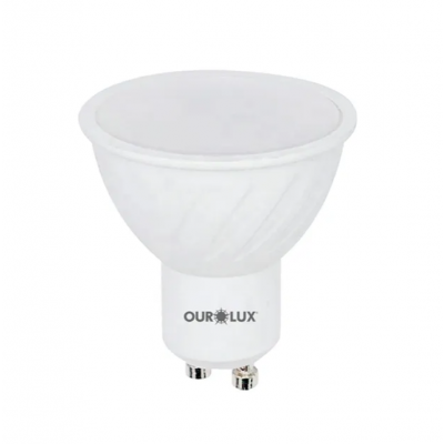 Lâmpada Super LED Dicróica GU10 7W Bivolt Branco Frio 6500K Ourolux