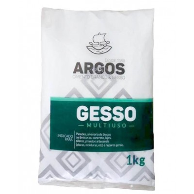Gesso em Pó Multiuso 1kg Argos