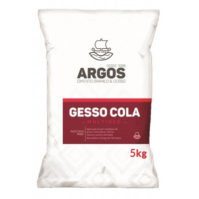 Gesso Cola em Pó Multiuso 5kg Argos