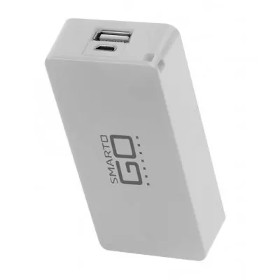 Carregador Portátil Power Bank Smartogo 4000Mah Branco Multilaser