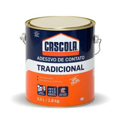 Adesivo Cola De Contato Sem Toluol Cascola Tradicional 2,8Kg