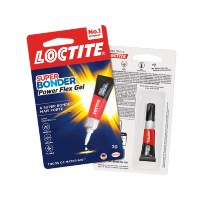 Adesivo Cola Instantânea Super Bonder Power Flex Gel 2g Loctite