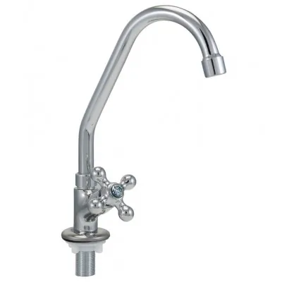 Torneira Cozinha Mesa Bica Alta Móvel Cromada C-52 Hidroprata