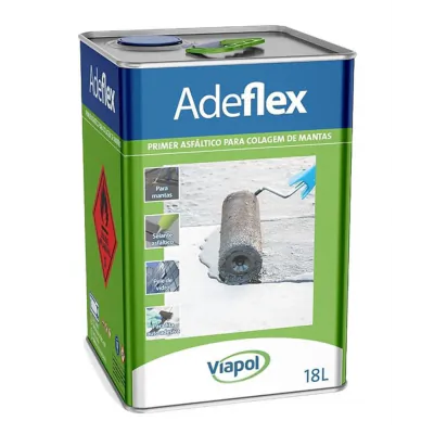 Primer p/ Manta Asfáltica Preto Adeflex 18L Viapol