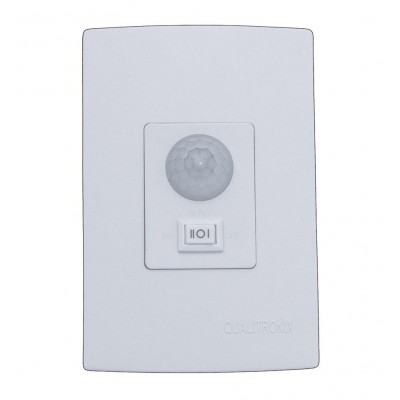 Sensor de Presença Embutir 180õ c/ Interruptor QI6M Qualitronix